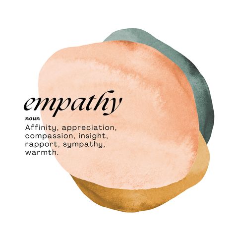 Today is 'thesaurus day', which I didn't know was a real thing - and yet here we are. I was thinking about what word I believe to be the most important within my role, and with the clients that I work with. And for me, the word 'empathy' always wins. I find that so much of my job revolves around finding empathy, leaning into empathy, teaching empathy and so on. Not only this, but working through empathetic fatigue, and helping other professionals do the same. Empathetic Aesthetic, Empathetic Responses, Empathy Aesthetic, Career Moodboard, Empathy Statements, Empathy Art, What Is Empathy, Empathy Meaning, Heading Design