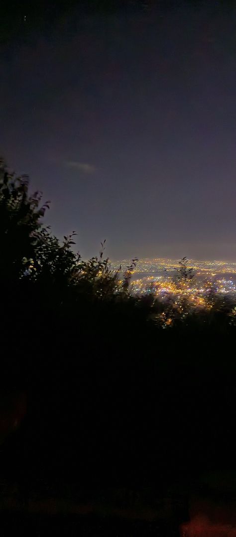 City Lights Mountain View, Night Aesthetic Mountain, City From Mountain View, City Lights From Mountain, Night City View From Mountain, Night Mountain Aesthetic, City View From Mountain, City Lights At Night Aesthetic, Night View City Lights