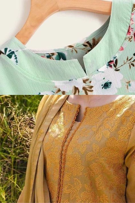 Summer neck designs Kamiz Design Neck, Stylish Stitching Ideas Pakistani, Boutique Neck Designs, New Neck Design 2023, Fancy Neck Designs For Dresses, Simple Dress Design With Lace, Neck Design For Lawn Dress, Pakistani Neck Designs For Kurtis, Suit Neck Designs Pakistani