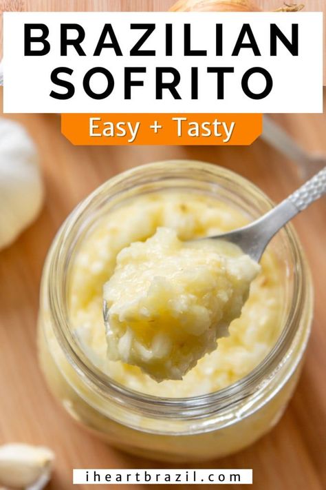 This Brazilian sofrito recipe not only saves you time when preparing savory meals, but it also serves as a foundation of incredible flavor that will take your recipes to the next level! | seasoning recipe | brazilian recipes | brazilian food | recipe for sofrito Reheat Pizza In Air Fryer, Pizza Aesthetic Wallpaper, How To Reheat Pizza, Wallpaper Pizza, Pizza In Air Fryer, Sofrito Recipe, Brazilian Bbq, Reheat Pizza, Pizza Aesthetic