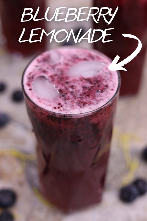 Blueberry Lemonade Recipe, Blueberry Puree, Alternative Sweeteners, Aesthetic Foods, Lemonade Concentrate, Blueberry Juice, Blueberry Lemonade, Lemonade Recipe, Lemonade Recipes