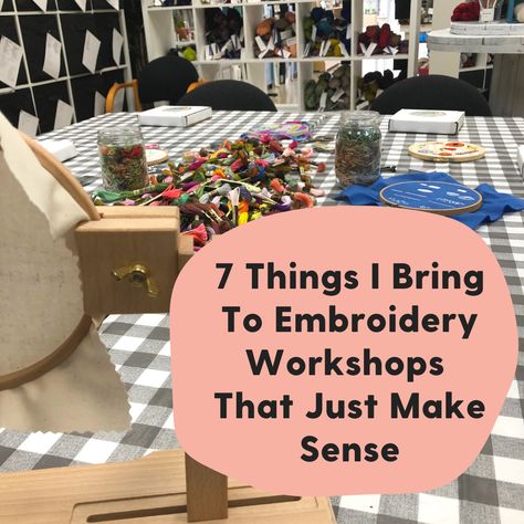 Embroidery Workshop, Workshop Plans, Essential Woodworking Tools, Learning To Embroider, Visible Mending, Woodworking Guide, Embroidery Supplies, Create Words, Art Workshop