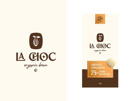 La Choc - Premium Vegan Chocolates by Insigniada - Branding Agency on Dribbble Chocolate Logo, Chocolate Candy Recipes, Chocolate Packaging Design, Skin Care Business, Luxury Chocolate, Premium Chocolate, Chocolate Design, Bar Logo, Chocolate Brands