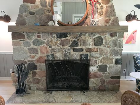 HOW TO CLEAN A FIREPLACE SURROUND | The Impatient Gardener How To Clean Stone, Rock Fireplace, Stone Fireplace Surround, Clean Fireplace, Natural Stone Fireplaces, Rock Fireplaces, Old Fireplace, Fireplace Surround, Home Fireplace