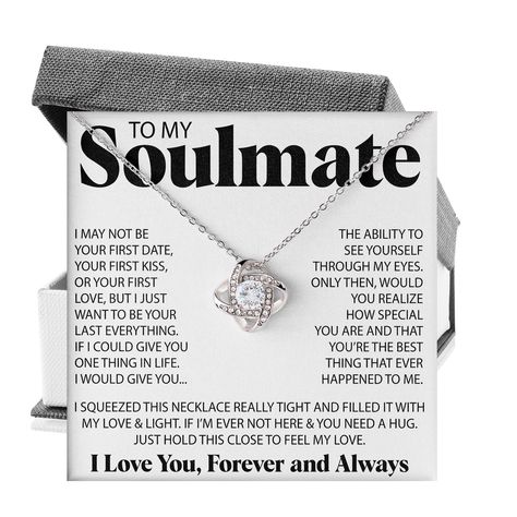 PRICES MAY VARY. 💕 Unique Soulmate Dedication: This "To My Soulmate" necklace beautifully encapsulates the bond between soulmates with the heartfelt message, "My Life, My Love & My Best Friend." Perfect as forever love gifts, it symbolizes an unbreakable connection. 💕 Premium Craftsmanship: Expertly crafted with high-quality materials, our soulmate necklace features a durable and elegant design. Choose from sterling silver to perfectly match your style or that of your loved one. 💕 Thoughtful Necklace From Boyfriend, Soulmate Necklace, Girlfriend Necklace Gift, Romantic Jewelry Gift, Girlfriend Necklace, To My Soulmate, Boyfriend Necklace, Promise Necklace, Meaningful Necklace