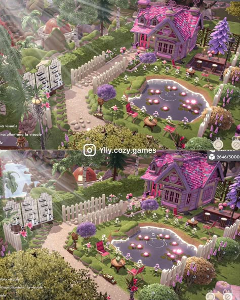 Dreamland Ideas, Disney House Ideas, Disney Island, Los Sims 4 Mods, Deco Disney, Valley Game, Cozy Games, Valley Landscape, Dream Night