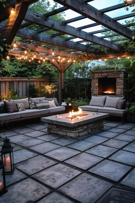 Enhance your small outdoor area with stylish flooring options that are budget-friendly and visually appealing. #StylishFlooring #SmallOutdoorAreas #CheapPatioIdeas Fancy Deck Ideas, Back Deck Porch Ideas, Huge Patio Ideas, Amazing Outdoor Patios, Outdoor Small Patio Ideas On A Budget, Back Patio Landscape Ideas, Back Yard Deck Ideas, Big Patio Ideas, Backyard Patio Floor Ideas