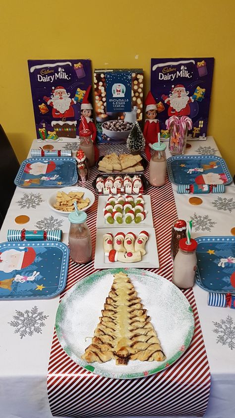 Easy North Pole Breakfast, Elf On The Shelf North Pole Breakfast, Elf Breakfast Ideas North Pole, Elf On The Shelf Breakfast Ideas, Elf On Shelf Breakfast, Breakfast With Santa Ideas, Elf Breakfast Ideas, Northpole Breakfast, North Pole Breakfast Ideas