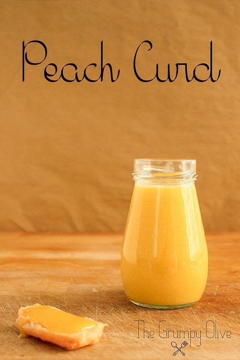 Peach Curd, Curd Recipes, Fruit Curd, Mousse Dolce, Curd Recipe, Dessert Aux Fruits, Jam And Jelly, Cake Fillings, Peach Recipe