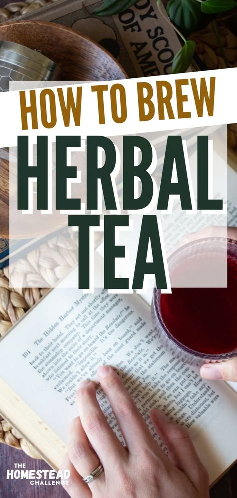 Learn how to brew herbal tea at home with this beginner's guide! Our step-by-step instructions make it easy to create your own homemade herbal teas using hot infusion, cold infusion, or decoction. Learn how to choose the right herbs and make the best blend for you. Perfect for beginner tea makers and herbalists looking for natural ways to support their health and wellness. #herbaltea #teabrewing #naturalremedies #homemadetea #herbalism #healthandwellness Healing Tea Recipes, Making Herbal Tea, Herbal Education, Herbal Health, Homestead Kitchen, Tea At Home, Keto Cocktails, Healing Tea, Special Occasion Food