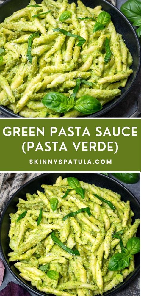 Pasta With Lime, Green Pasta Recipe Healthy, Broccoli Spinach Pasta Sauce, Vegetable Based Pasta Sauce, Pasta With Green Sauce, Vegan Green Pasta Sauce, Creamy Green Pasta Sauce, Basil Pasta Sauce Recipes, Jalapeno Pasta Sauce