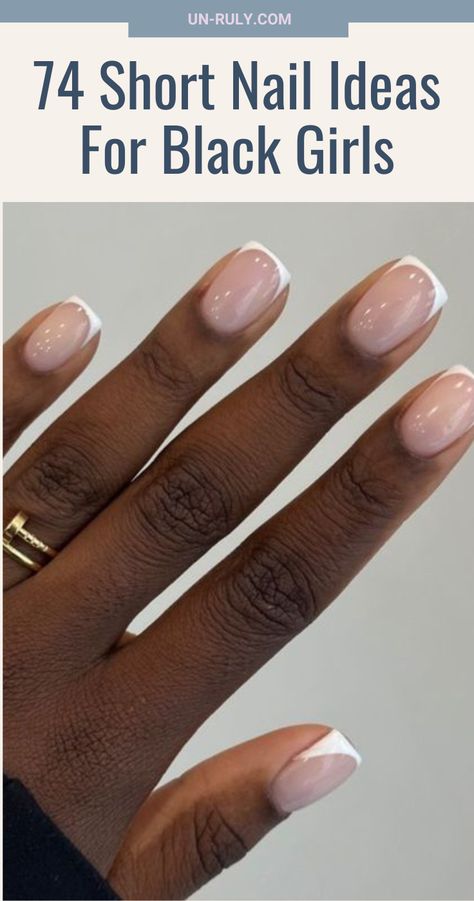 Short Coffin Design Nails, Regular Gel Nails Manicures, Cute Simple Manicure Ideas, Short And Classy Nails, Gel Nails For Black Women, Natural Gel Manicure Short, Square Gel Nails Ideas, Natural Nail Designs Short Square, Nails 2024 Black Women