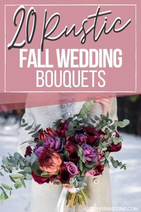 Complete your fall wedding aesthetic with gorgeous rustic fall wedding bouquets. Incorporate rich fall colors and greenery to create the perfect rustic fall wedding bouquet. #fallwedding #fallweddingideas #weddingbouquet #fallweddingbouquet #fallbouquet #fallbouquetideas #fallweddingbouquetinspo #fallweddingflowers #fallweddingbouquetinspiration #rusticbouquet #rusticweddingbouquet Fall Bridal Flowers, Wedding Bouquets Bride Fall, Fall Wedding Bouquets September, Rustic Fall Wedding Bouquets, Fall Flowers For Weddings, Fall Wedding Flowers September, Fall Wedding Flowers October, Fall Wedding Aesthetic, Bridal Bouquet Styles