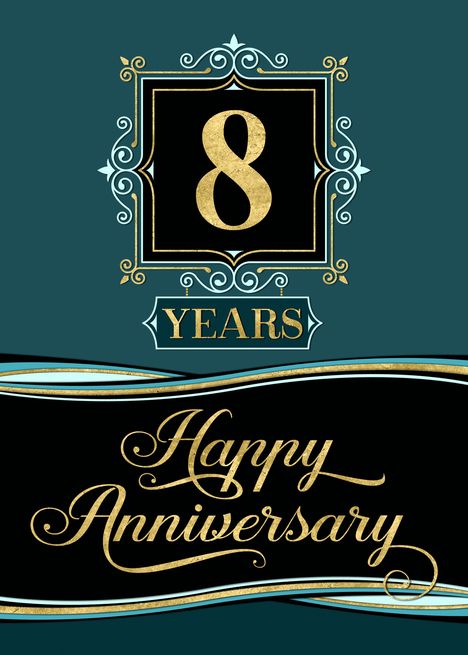 Employee Anniversary 8 Year - Happy Anniversary Decorative Formal card #Ad , #SPONSORED, #Year, #Anniversary, #Employee, #Happy Happy Anniversary Clip Art, Anniversary 1 Year, Happy First Wedding Anniversary, Anniversary Wishes For Friends, Anniversary Wishes For Wife, Happy Aniversary, Anniversary Quotes For Husband, Anniversary Wishes For Couple, Shower Background