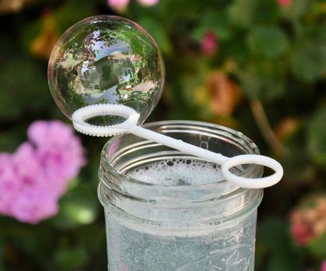 Homemade Bubble Solution : 5 Steps (with Pictures) - Instructables Bubble Solution Recipe, Homemade Bubble Solution, Bubble Mixture, Bubble Recipe, How To Make Bubbles, Bubble Solution, Homemade Bubbles, Rainy Day Crafts, Tiny People