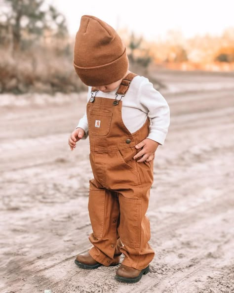 Boy Overalls Outfit, Baby Boy Overalls Outfit, Carhartt Overalls Outfit, Carhartt Baby Boy, Country Baby Boy, Boy Overalls, Baby Boy Overalls, Baby Clothes Country, Western Babies