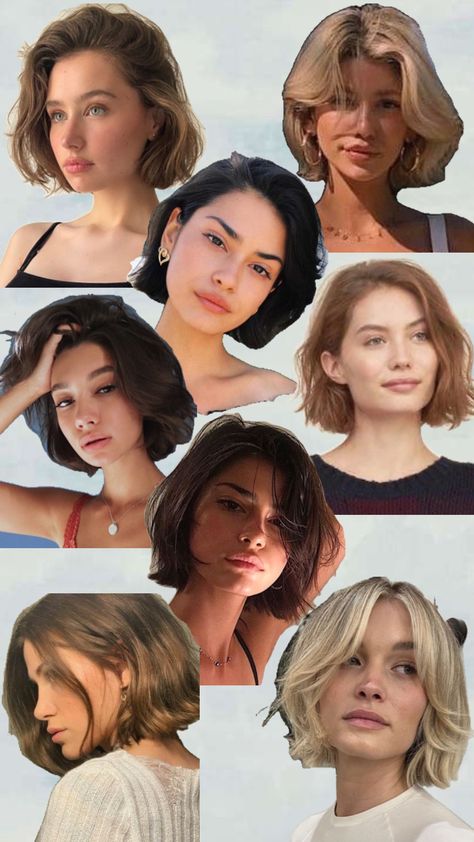 Bob hairstyle Buzzed Hair Women, Curly Bobs, French Bob, Hair Inspiration Short, Haircuts For Wavy Hair, Hairdos For Short Hair, Bob Hairstyles For Fine Hair, Haircuts Straight Hair, Hair Color And Cut