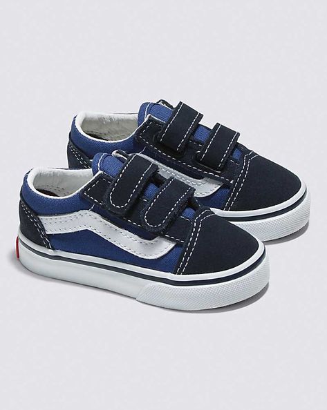 Vans | Toddler Old Skool V Navy Shoes Navy Vans, Vans Toddler, Van Doren, Deck Shoes, Navy Shoes, Boy Shoes, Kids Fashion Boy, Old Skool, Boy Fashion