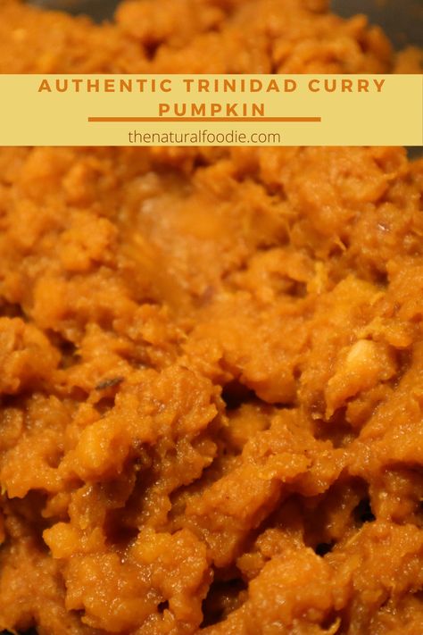 Trini Pumpkin Recipe, Guyanese Pumpkin Recipe, Caribbean Pumpkin Recipes, Trinidad Pumpkin Recipe, Trinidad Breakfast, Trinidad Dishes, Trinidad Curry, Caribbean Meals, Caribbean Dinner