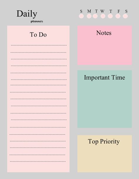 daily planner Study Planner Ideas, Daily Planner Design, Study Planner Printable, Ultimate Planner, Planner Dividers, Weekly Planners, Daily Planner Pages, Planner Organiser, School Planner