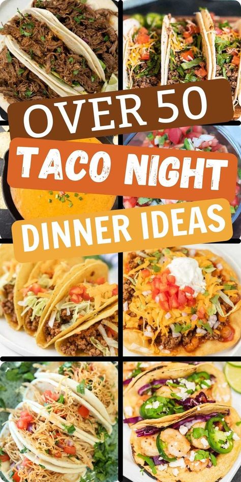 Essen, Taco Night Ideas, Taco Night Recipes, Taco Dinner Recipes, Taco Tuesday Recipes, Taco Meal, Taco Dinner, Night Recipes, Mexican Dinner