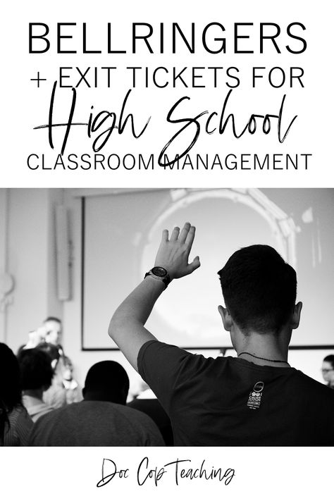 Bellringers and exit tickets are valuable classroom management strategies for middle school and high school classes. This post provides ideas and tips for attention grabbers and wrap up activities for high student engagement. It also includes a journal template for secondary teachers and their students. Teaching Literary Analysis, Discussion Strategies, Ap Lang, Socratic Seminar, Ap Literature, Critical Thinking Activities, Attention Grabbers, Language Arts Teacher, Secondary Classroom