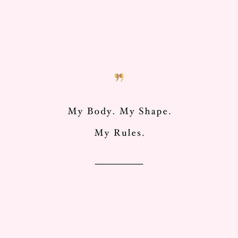 My body. My rules. Browse our collection of motivational fitness and self-care quotes and get instant health and wellness inspiration. Stay focused and get fit, healthy and happy! https://www.spotebi.com/workout-motivation/my-body-my-rules/ Quotes For Athletes, My Body My Rules, Healthy Lifestyle Motivation Quotes, Motivational Quotes For Love, Motivational Quotes For Men, Motivational Quotes For Athletes, Body Quotes, Self Care Quotes, Motivation Psychology