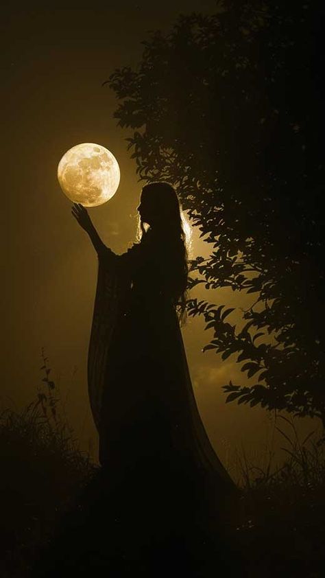 50+ Enchanting Witchy Wallpapers (Witches, Caldrons, Moon and More) - The Mood Guide Fairy Witch Photoshoot, Witch Character Aesthetic, New Orleans Witch Aesthetic, Modern Day Witch Aesthetic, Hippy Witch Aesthetic, Dark Green Witch Aesthetic, Fantasy Witch Aesthetic, Moon Goddess Photoshoot, Witchy Woman Aesthetic