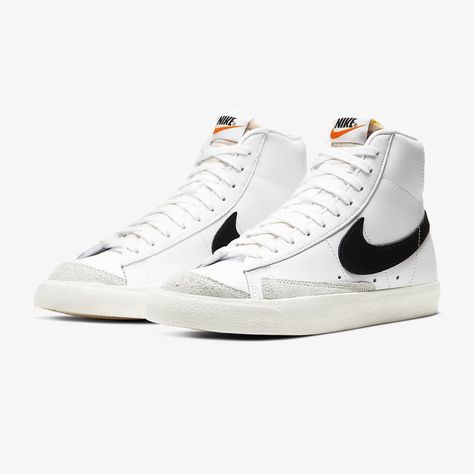 Nike Blazer Mid ‘77. Size 7.5. Worn Once But Look Brand New. Leather. Solid Rubber Outsole. Exposed Foam On The Tongue Design. Nike Blazer Mid 77 Women, Blazer 77, Blazer Mid 77 Vintage, Nike Blazer Mid 77, Black Leather Sneakers, Nike Blazers Mid, Nike Blazer Mid, Blazer Mid, Nike Blazer