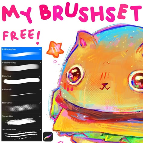 Free Impori Brush Set for Procreate - LIBRIUM Procreate Art References, Procreate Qr Code Brushes, Pens For Procreate, Good Procreate Brushes Free, Digital Brushes Procreate, How To Download Procreate Brushes, Free Sketch Brushes Procreate, Brushes Digital Art, Art Procreate Drawings