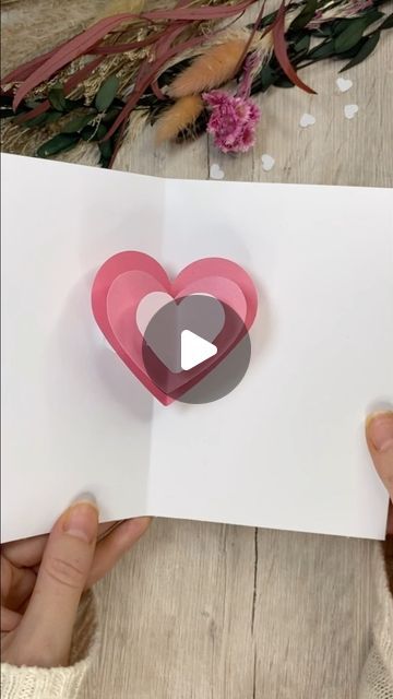 Katharina Tarta on Instagram: "I am sorry. I know my feed has been full of Valentine’s cards lately 🙈 It‘s just once I am in Valentine’s mode, it’s hard to get my brain to produce any other ideas than love related ones 😅 #cardmaking #diyvalentines #giftforher #giftforhim So are you already sick of my Valentine’s ideas?" I Am Sorry Cards Diy, Folded Heart Card, Heart Greeting Cards, Love Pop Up Card, I Love You Cards, I Love You Card, Sorry Card Ideas, Pop Up Valentine Cards, Easy Birthday Cards Diy