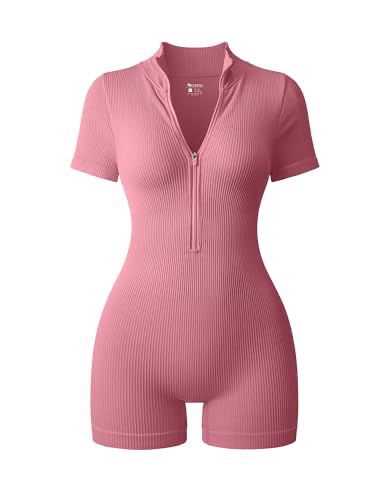 Pink Romper, Ribbed Shorts, Pink Rompers, Workout Attire, Yoga Workout, Cute Simple Outfits, Really Cute Outfits, Dream Clothes, Rompers Women