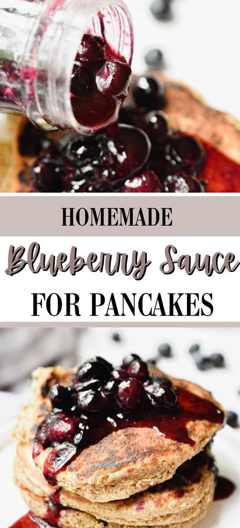 This delectable Homemade Blueberry Sauce for Pancakes is a perfect complement to any sweet breakfast! Bursting with the natural sweetness of fresh blueberries, this luscious sauce is a delightful way to elevate your breakfast or brunch experience. Blueberry Topping For Pancakes, Pancake Sauce Recipe, Blueberry Syrup For Pancakes, Blueberry Sauce For Pancakes, Sauce For Pancakes, Homemade Blueberry Pancakes, Blueberry Sauce Recipe, Homemade Blueberry Syrup, Family Friendly Breakfast