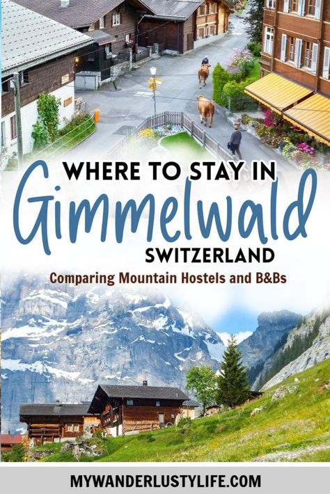 Mountain Hostel Gimmelwald, Hotel Belvedere Switzerland, Swiss Hikes, Gimmelwald Switzerland, Swiss Vacation, Vacation Switzerland, Trip List, Euro Travel, Switzerland Trip