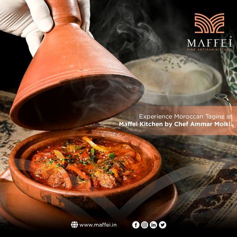 Experience Moroccan Tagine at Maffei Kitchen by Chef Ammar Molki.

Address- Peace Vill, Municipal No. 23, 5th Cross, 5th Block, Koramangala, Bengaluru, Bengaluru Urban, Karnataka, 560095

Follow Us @maffeikitchen

#dinner #slowcooked #madebyme #closefriends #food #yummy #delishdinner #moroccancuisine #serbinthekitchen #foodiiinstagram #instafabulous #foodsforthought #foodie #radoskitchen #eidadha #eid #moroccancuisine #recettemarocaine #cuisinemarocaine #moroccanfood Koramangala Bangalore, Moroccan Tagine, Artisan Kitchen, Dinner Buffet, Moroccan Food, Authentic Recipes, Hotel Restaurant, Bangalore, Slow Cooker