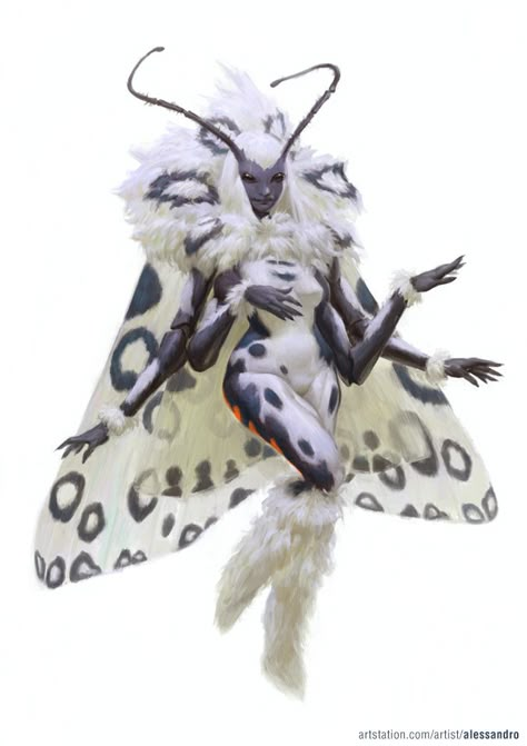 Moth Fairy, Creature Fantasy, Heroic Fantasy, Fantasy Races, Arte Obscura, Mystical Creatures, Arte Fantasy, Fairy Art, Arte Horror