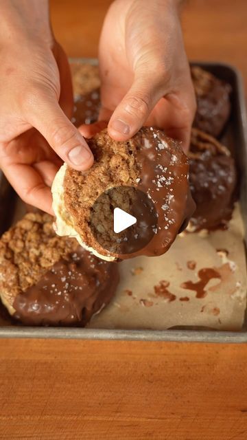 Owen Han on Instagram: "Dipped Ice cream cookie sandwich🍦🍪🥪

Recipe in my cookbook link in bio to pre-order!!!" Ice Cream Cookie Sandwich Recipe, Owen Han, Cookie Sandwich Recipes, Cookie Sandwich, Ice Cream Cookie Sandwich, Chocolate Cookie Recipes, Ice Cream Cookies, Cookies Recipes, Sandwich Recipe