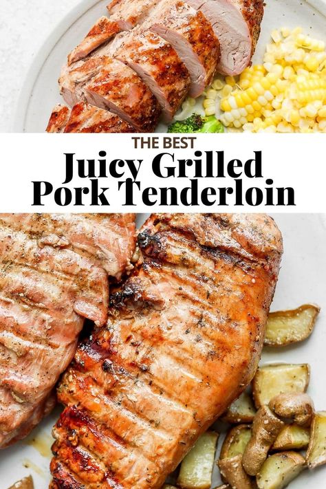 Pork Tenderloin Dry Rub, Smoked Pork Tenderloin Recipes, Easy Pork Tenderloin Recipes, Grilled Pork Tenderloin Recipes, Pork Tenderloin Marinade, Easy Pork Tenderloin, Grilling Recipes Pork, Smoked Pork Tenderloin, Wooden Skillet