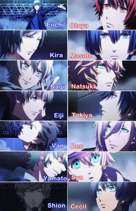 I love how each person in heavens has a personality related to the members in starish Anime Char, Kamigami No Asobi, Illustration Manga, Tous Les Anime, Uta No Prince Sama, Cartoon World, Diabolik, I Love Anime, Awesome Anime