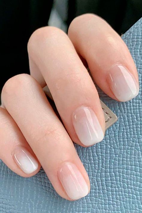 click image Simple Prom Nails, Nail Nail Designs, Wedding Day Nails, Short Fake Nails, Casual Nails, Designs Nail, Bride Nails, Trendy Nail Art, Nail Nail