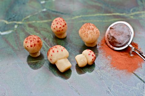 Marzipan Mushrooms, Marzipan Recipes, Woodland Cakes, Christmas Bake Off, Marzipan Recipe, Mushroom Cake, Woodland Cake, Baking Classes, Decorating Videos