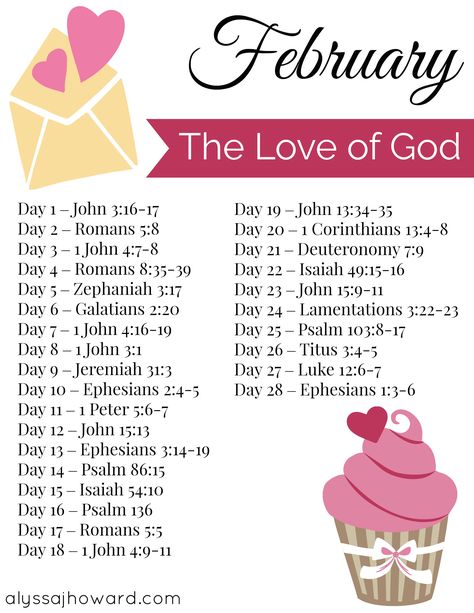 February Bible Reading Plan Scripture Writing Plans, Writing Plan, Bible Study Plans, Bible Challenge, Bible Study Notebook, The Love Of God, Daily Bible Reading, Bible Plan, Bible Study Verses