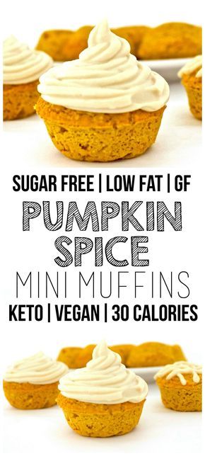 Pumpkin Spice Mini Muffins, Super Low Calorie, Baking Powder Uses, Vegan Baked, Spice Muffins, Pumpkin Spice Muffins, Healthier Desserts, Keto Vegan, Eggless Baking