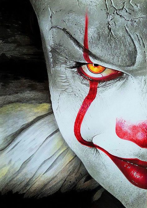 Pennywise Bill Skarsgard, Penny Wise Clown, It Stephen King, Es Pennywise, Bill Skarsgard Pennywise, Marshmello Wallpapers, Halloweenský Makeup, Black Crayon, Clown Horror