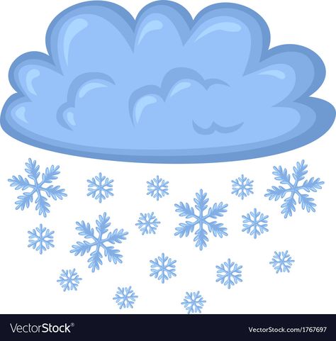 Snowing Illustration, Snowy Illustration, Snow Cartoon, Weather Illustration, Snow Clipart, Cloud Cartoon, Snow Picture, Make A Paper Flower, Weather Clipart