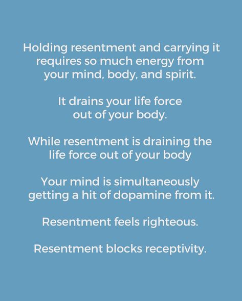 Resentment is EXPENSIVE 👇🏾 The pay off may feel Rewarding you for a few moments but… It’s draining you in the end Type RELEASE 👇🏾 & I’ll send you a full Teaching video on how to practice releasing resentment . #resentful #consciousrelating #nervoussystemhealth #sobernotboring #codependentsanonymous Releasing Resentment, Codependents Anonymous, Teaching Videos, Reward Yourself, In The End, Nervous System, The End, In This Moment, Feelings