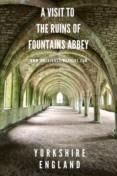 Fountains Abbey and Studley Royal : England's Best Preserved Monastic Ruins : Where Angie Wanders Visit York, Fountains Abbey, Moving To England, North York Moors, Living In England, Castles In England, English Castles, Yorkshire England, Full Time Travel