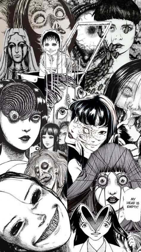 Junji Ito Phone Wallpaper, Jinjo Ito Wallpaper, Japanese Dark Art, Junji Ito Pretty Boy, Junji Ito Collection Wallpaper, Junji Ito Lockscreen, Junji Ito Wallpaper Iphone, Junji Ito Art Style, Junji Ito Makeup