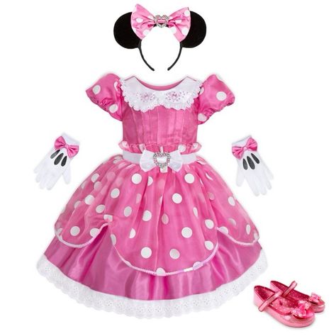 Brand New - Never Worn. Tags Removed But Never Worn. Comes With Gloves And Minnie Ears. Smoke Free And Golden Home Disney Princess Dresses For Kids, Minnie Mouse Costume Kids, Pink Minnie Mouse Costume, Mini Mouse Dress, Halloween Costumes Disney, Minnie Costume, Minnie Mouse Birthday Theme, Minnie Mouse Toys, Minnie Mouse Costume