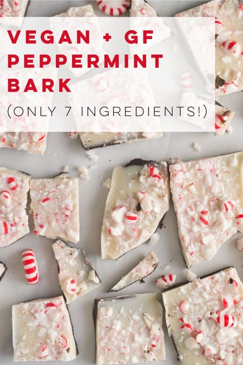 Vegan Peppermint Bark, Peppermint Bark Recipe, Vegan Christmas Desserts, Milk Allergy Mom, Paleo Christmas, Peppermint Bark Recipes, Gf Sweets, Vegan Candy, Vegan Christmas Cookies